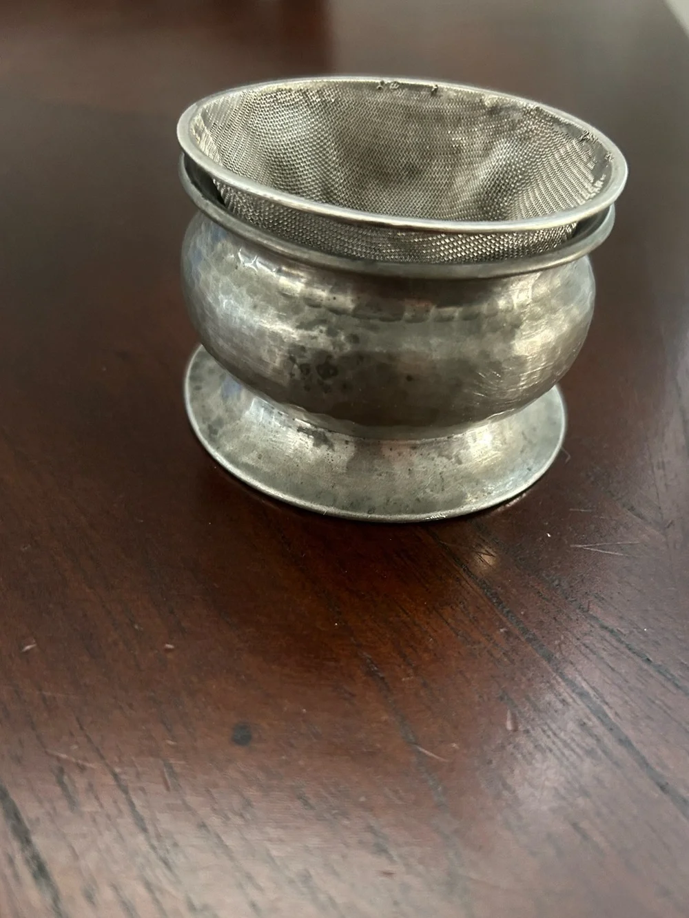 Vintage 1930s W & Co Homeland English Pewter Handcrafted Tea Strainer – Sheffie